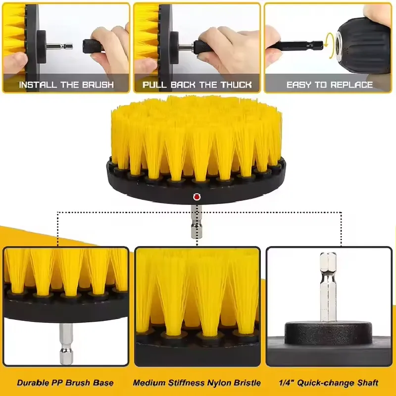 Kit de Lavado de Autos de 9 Pi - Dirt Brush Interior reseña y precio